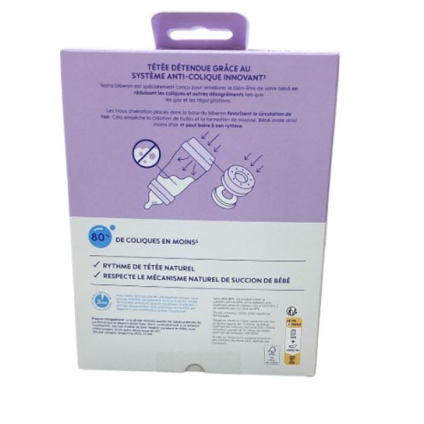 MAM - Biberons Easy Start 260 ml 2 Mois Débit 2 - 2 biberons