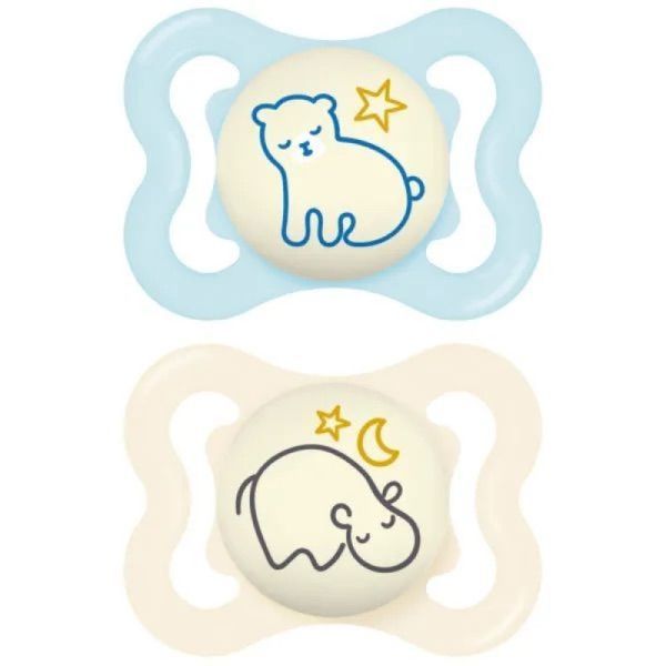 Mam - Tétine supreme nuit - 2-6mois - 2 tétines