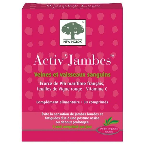 New Nordic - Activ' jambes veines et vaisseaux - 30 comprimés