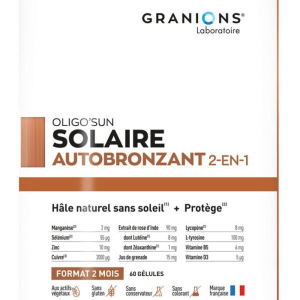 Oligo'sun Granions - Autobronzant 2-en-1 - 30 gélules