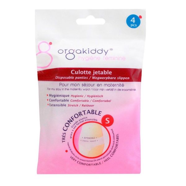 Orgakiddy hygiène féminine - Culotte jetable - 4 pièces