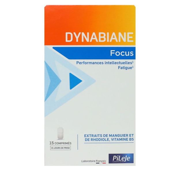 Pileje - Dynabiane - Focus - Performances intellectuelles et fatigue - 15 comprimés
