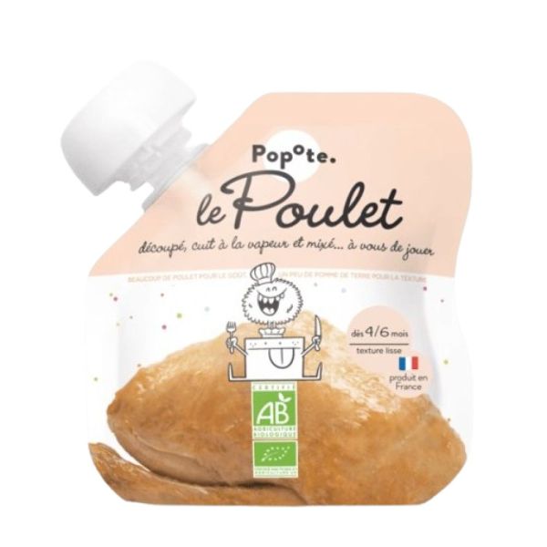 Popote - Gourde Le Poulet 4/6mois - 60g