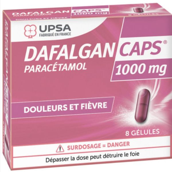 UPSA - DafalganCaps 1000mg - 8 gélules