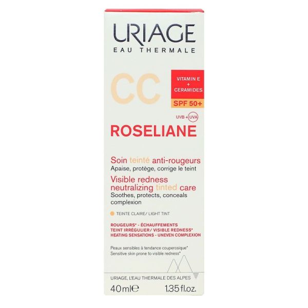 Uriage - Roseline soin teinté anti-rougeurs SPF50+ - 40mL