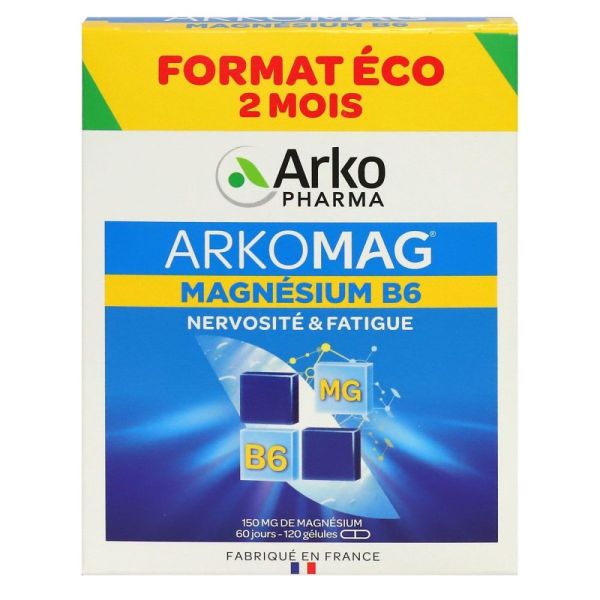 Arkopharma - Arkomag magnesium B6 - 120 gélules