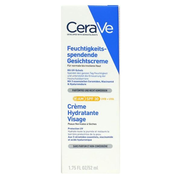 Cerave - Crème Hydratante Visage Spf30 - 52Ml