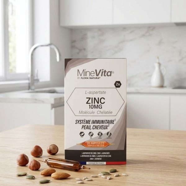 FLORA NATURA - MineVita L-aspartate Zinc 10mg - 20x15ml