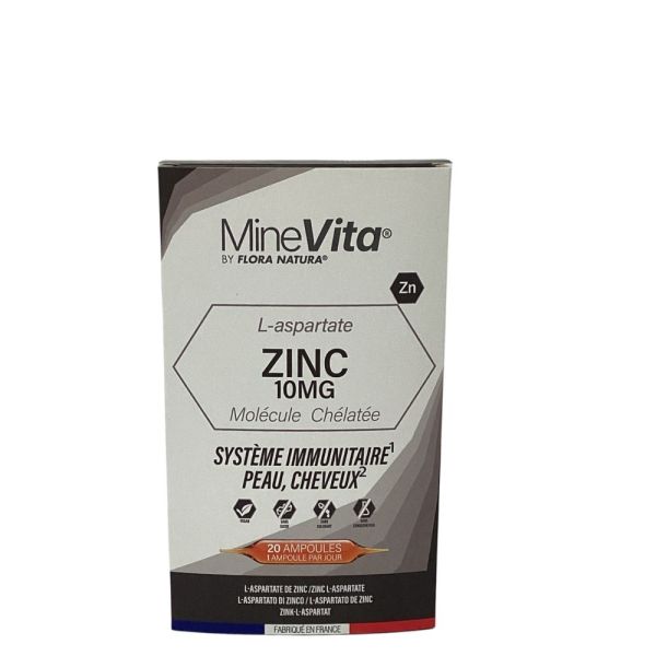 FLORA NATURA - MineVita L-aspartate Zinc 10mg - 20x15ml