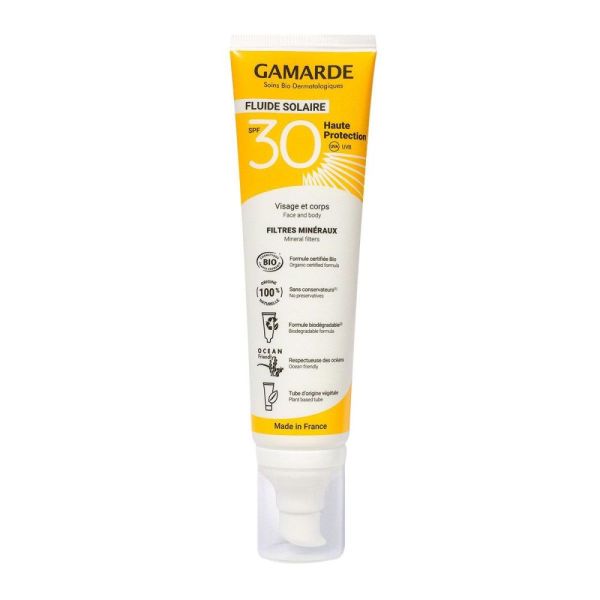 Gamarde - Fluide solaire haute protection spf30 - 100ml
