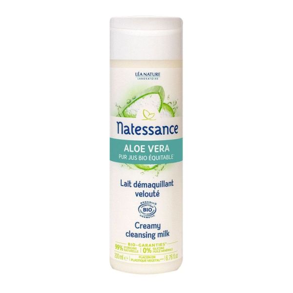 Natessance - Aloe Vera Lait Démaquillant Velouté - 200Ml