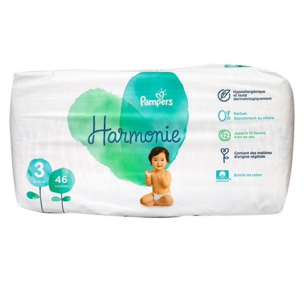 Pampers - Harmonie couches taille 3 - 6 à 10 kg