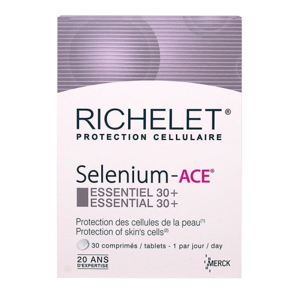 Richelet protection cellulaire - Selenium - ACE Essentiel 30+