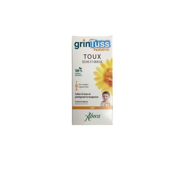 Aboca - GrinTuss Pediatric Sirop Toux Sèche et Grasse - 128g