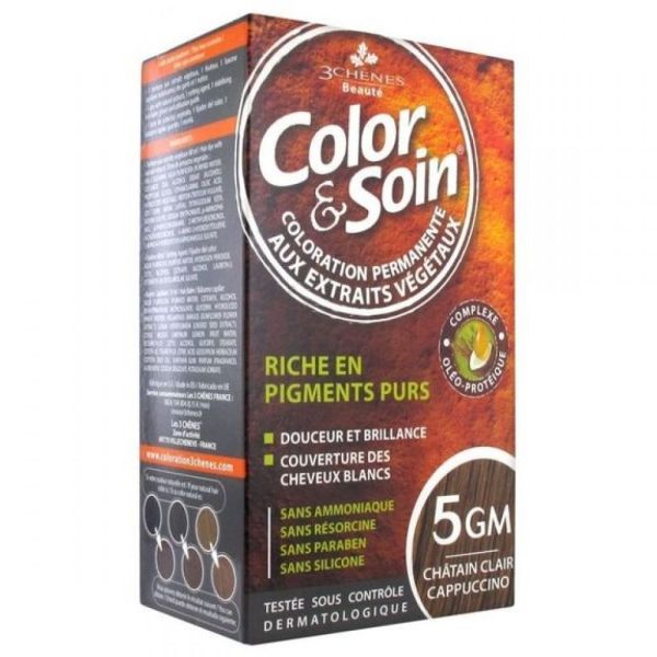 Color & Soin - Coloration Permanente - 5GM Châtain clair cappuccino