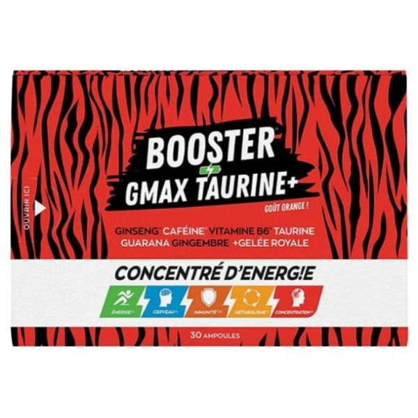 Ea Pharma - Booster Gmax Taurine - 30 ampoules buvables