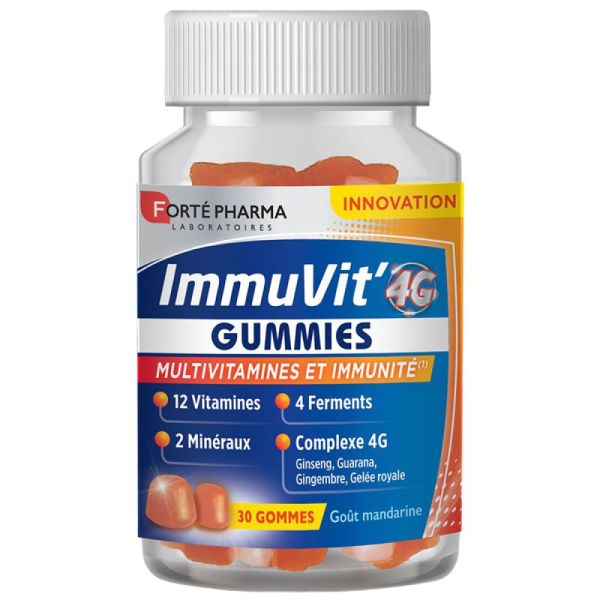 Forté Pharma - ImmuVit'4G Gummies - 30 Gommes