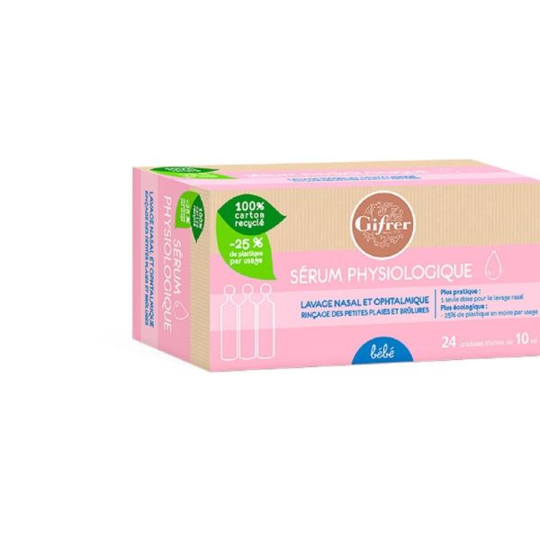 Gifrer - Sérum physiologique - 24 unidoses stériles de 10ml