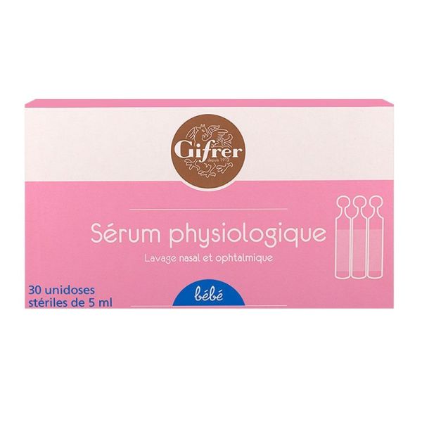 Gifrer - Sérum physiologique - 30 unidoses de 5 ml