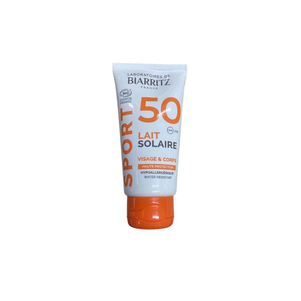 Laboratoires de Biarritz - Sport Lait Solaire SPF50 Hypoallergénique - 50 mL