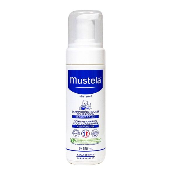 Mustela - Shampooing mousse nourrisson Croûte de lait - 150mL