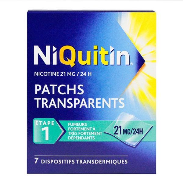 Niquitin Nicotine 21mg/24H - Patch Transparents