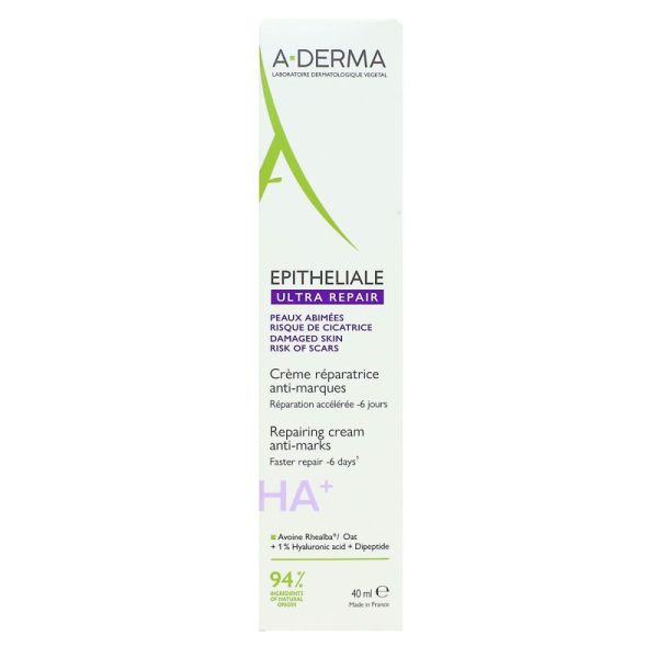A-DERMA - Epitheliale A.H Ultra Repair Crème Réparatrice Anti-Marques - 40 ml