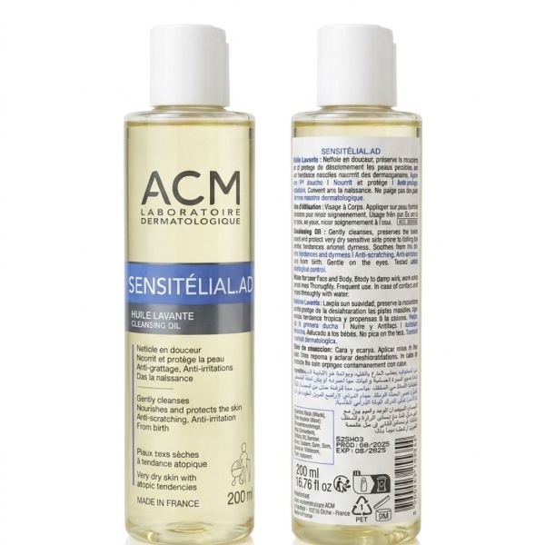ACM - Sensitélial.AD Huile Lavante - 200 mL