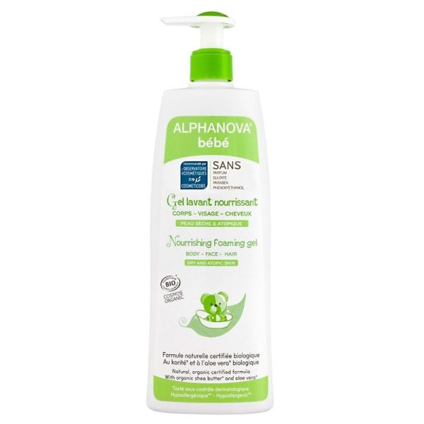 Alphanova bébé - Gel lavant nourrissant - 500ml