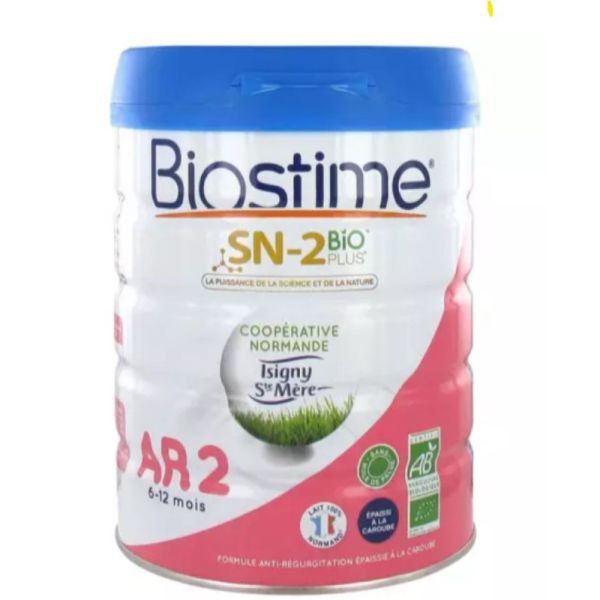 Biostime -  Lait en poudre Bio Anti-régurgitations -  6-12M 800G