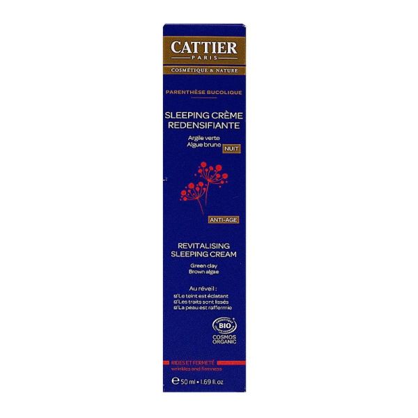 Cattier - Sleeping crème redensifiante parenthèse bucolique - 50 ml