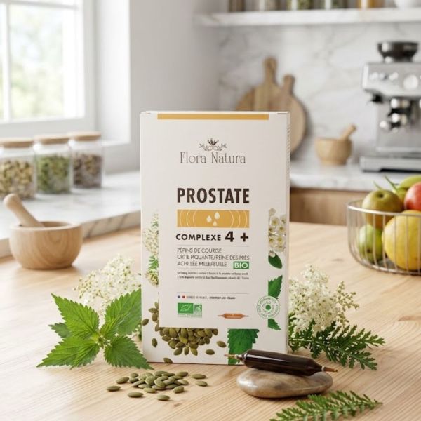 Flora Natura - Prostate complexe 4+ pépins de courge - 20x15ml