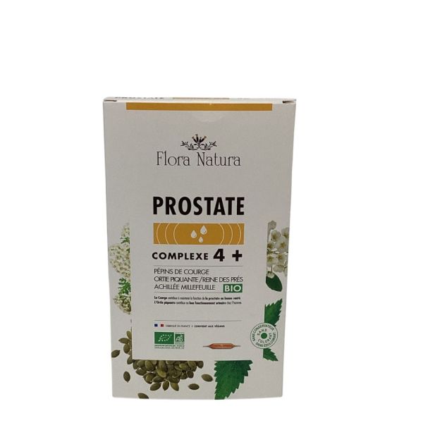Flora Natura - Prostate complexe 4+ pépins de courge - 20x15ml