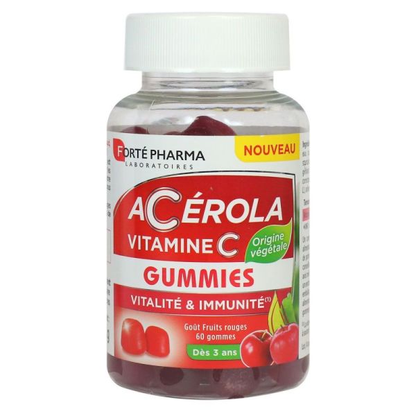 FortéPharma - Acérola vitamine C - 60 gummies