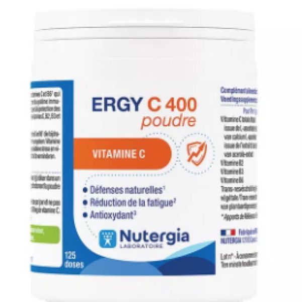 Nutergia - Ergy C 400 Poudre - Pot 125G