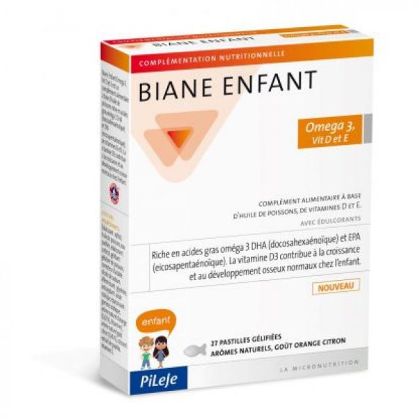 Pileje - Biane Enfant - 27 pastilles gélifiées