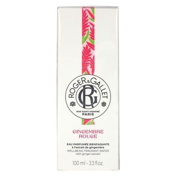 Roger&Gallet - Eau Parfumée bienfaisante Gingembre Rouge - 100Ml
