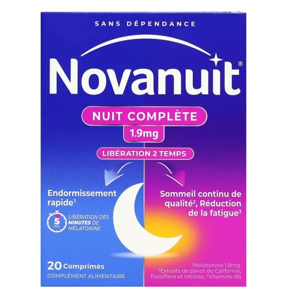 Sanofi - Novanuit Nuit complete 1.9mg - 20cpr