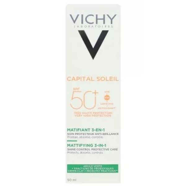 Vichy - Capital soleil Soin matifiant 3-en-1 SPF50+ - 50ml