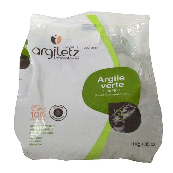 Argiletz - Argile verte moulue fine - 1 kg
