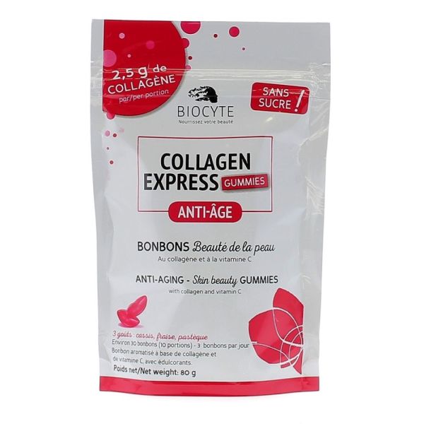 Biocyte - Collagen express gummies anti-âge  - 80 g