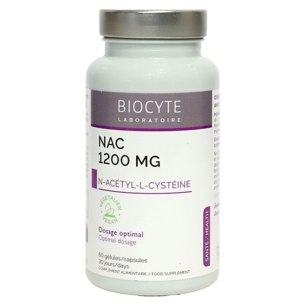 Biocyte - NAC 1200 mg - 60 gélules