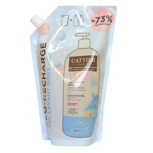 Cattier Baby - Gel Lavant Doux Corps Et Cheveux - 1L