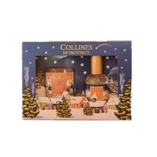Collines de Provence - Coffret Cannelle Orange - Parfum 50ml & Bougie 75g