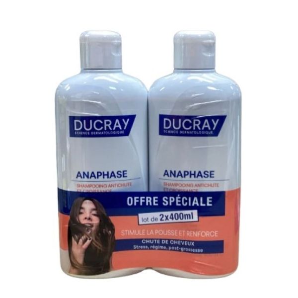 Ducray - Anaphase Shampooing Antichute et Croissance - 2x400ml