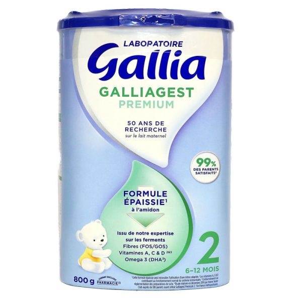 Gallia -  Galliagest 2 Age 6 à 12 mois  - 800g