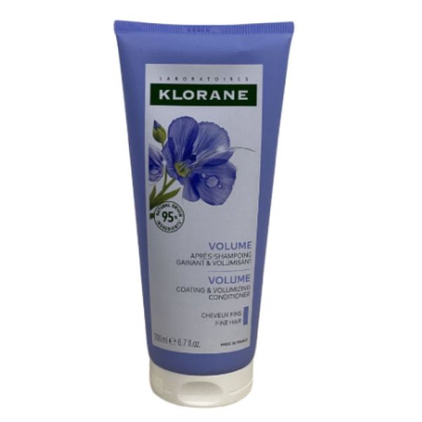 Klorane - Après-shampoing au Lin Volume gainant et volumisant - Cheveux fins - 200 mL