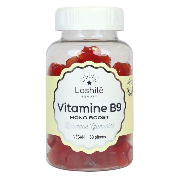Lashilé beauty - Vitamine B9 mono boost - 60 gummies
