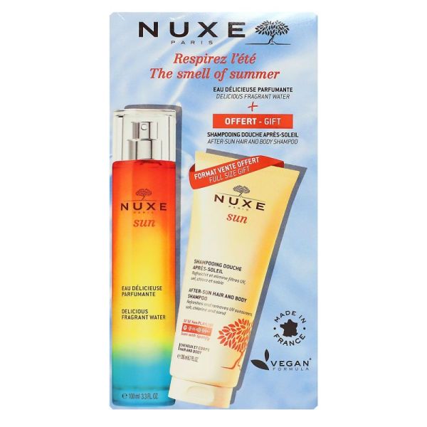 Nuxe - Sun Eau délicieuse parfumante vaporisateur 100ml + shampoing offert