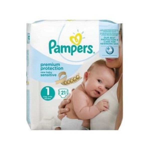Couches Pampers Premium protection taille 1 - Pampers